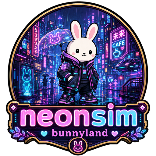 Neon-sim badge